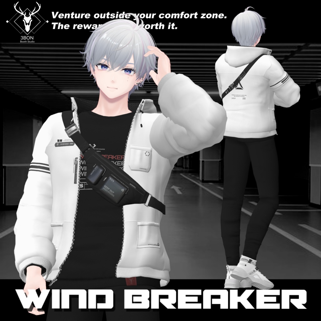 Wind breaker (for Men's avatars) #3BON
