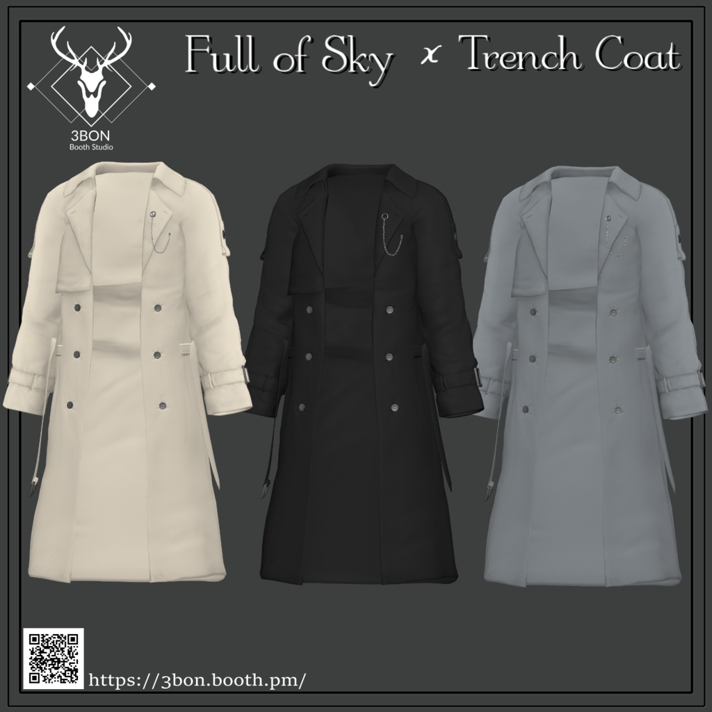Full of Sky x Trench Coat (for Komano) #3BON