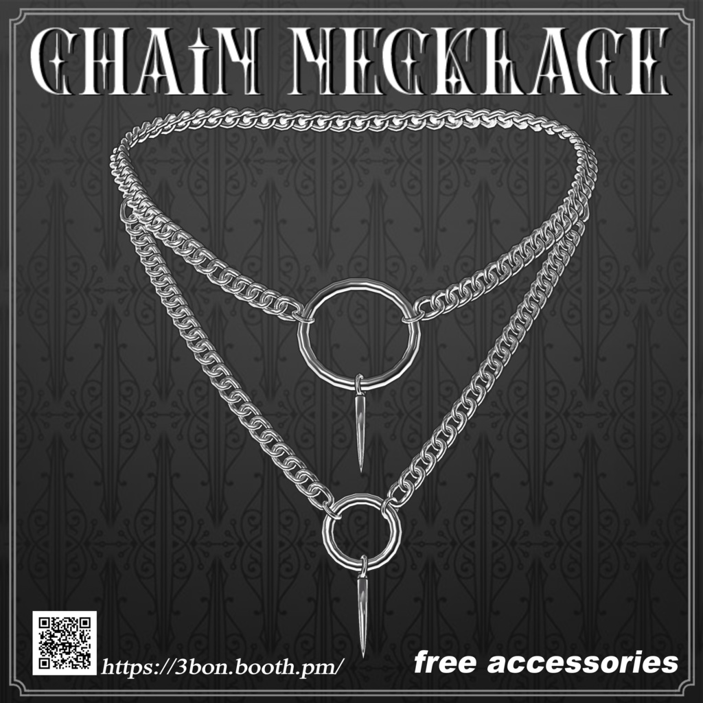 【無料,무료】 Chain necklace #3BON