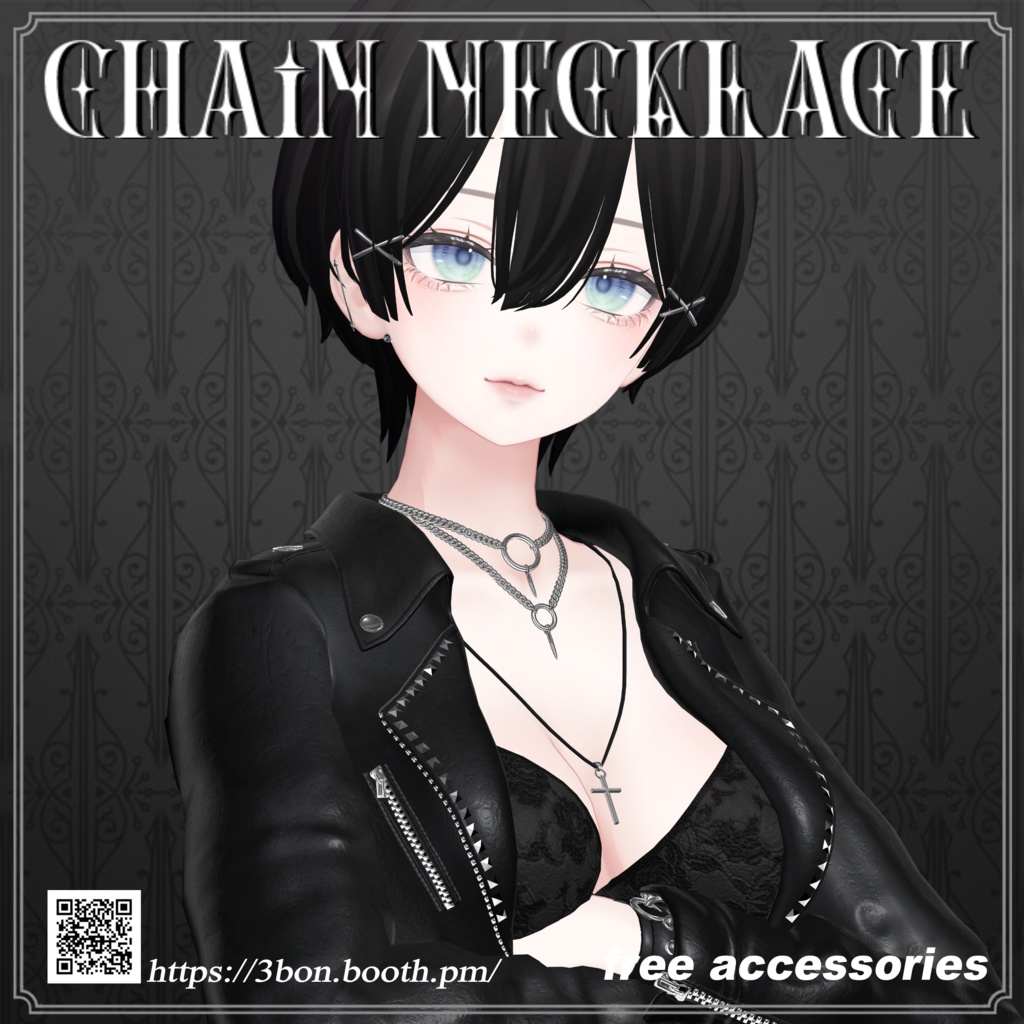 【無料,무료】 Chain necklace #3BON