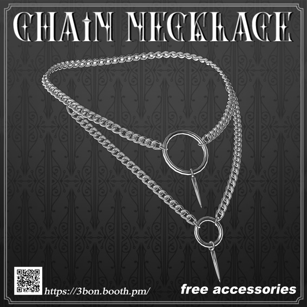 【無料,무료】 Chain necklace #3BON