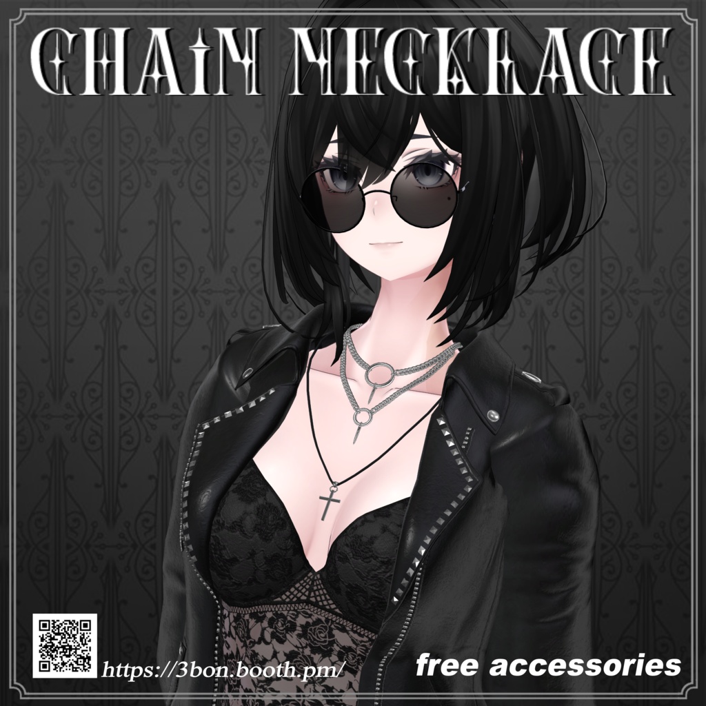 【無料,무료】 Chain necklace #3BON