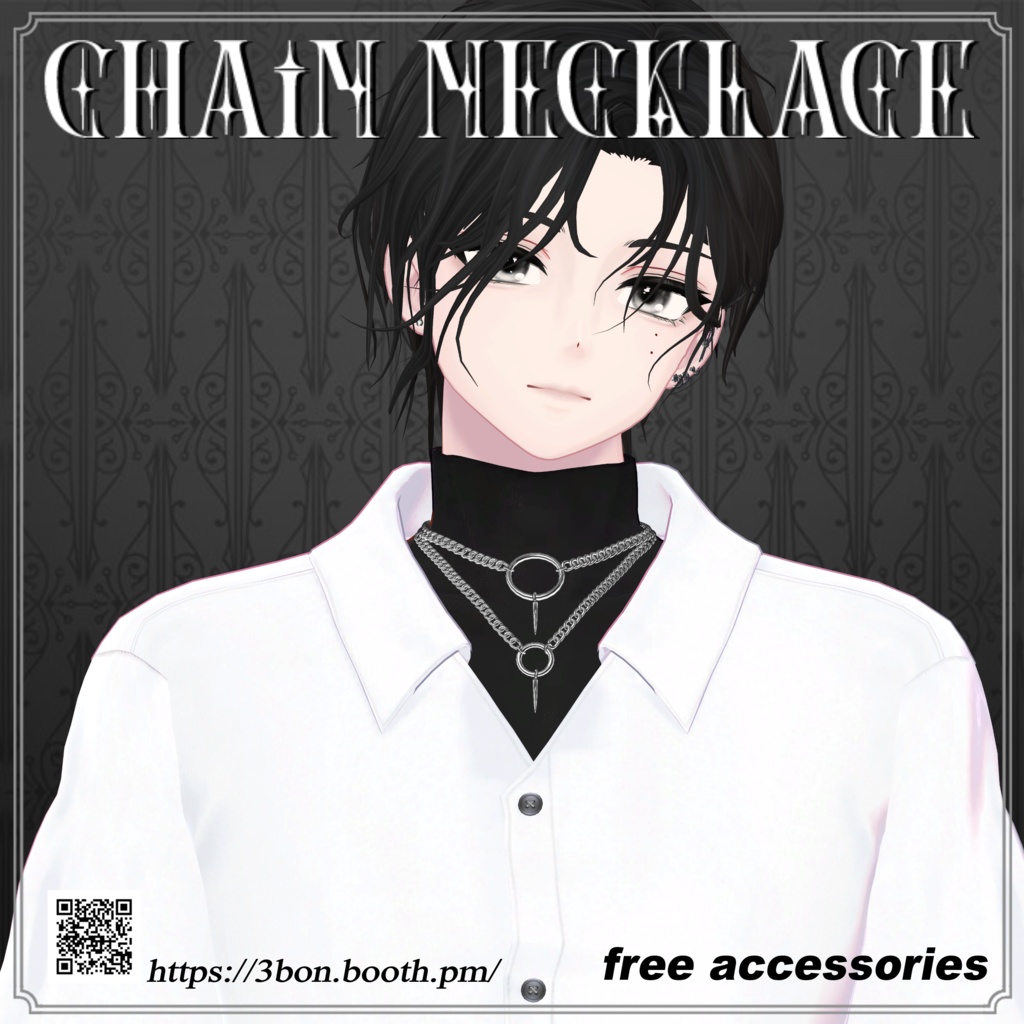 【無料,무료】 Chain necklace #3BON