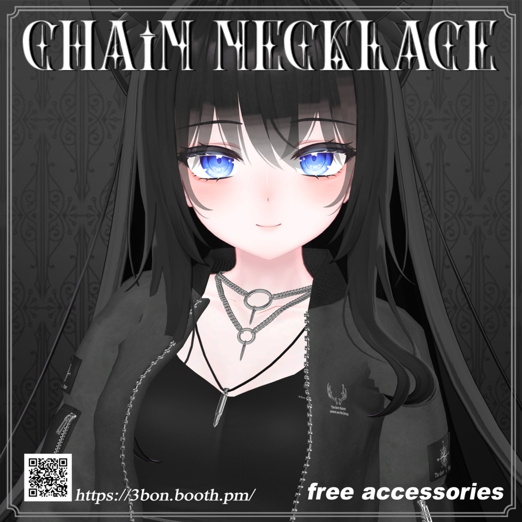 【無料,무료】 Chain necklace #3BON