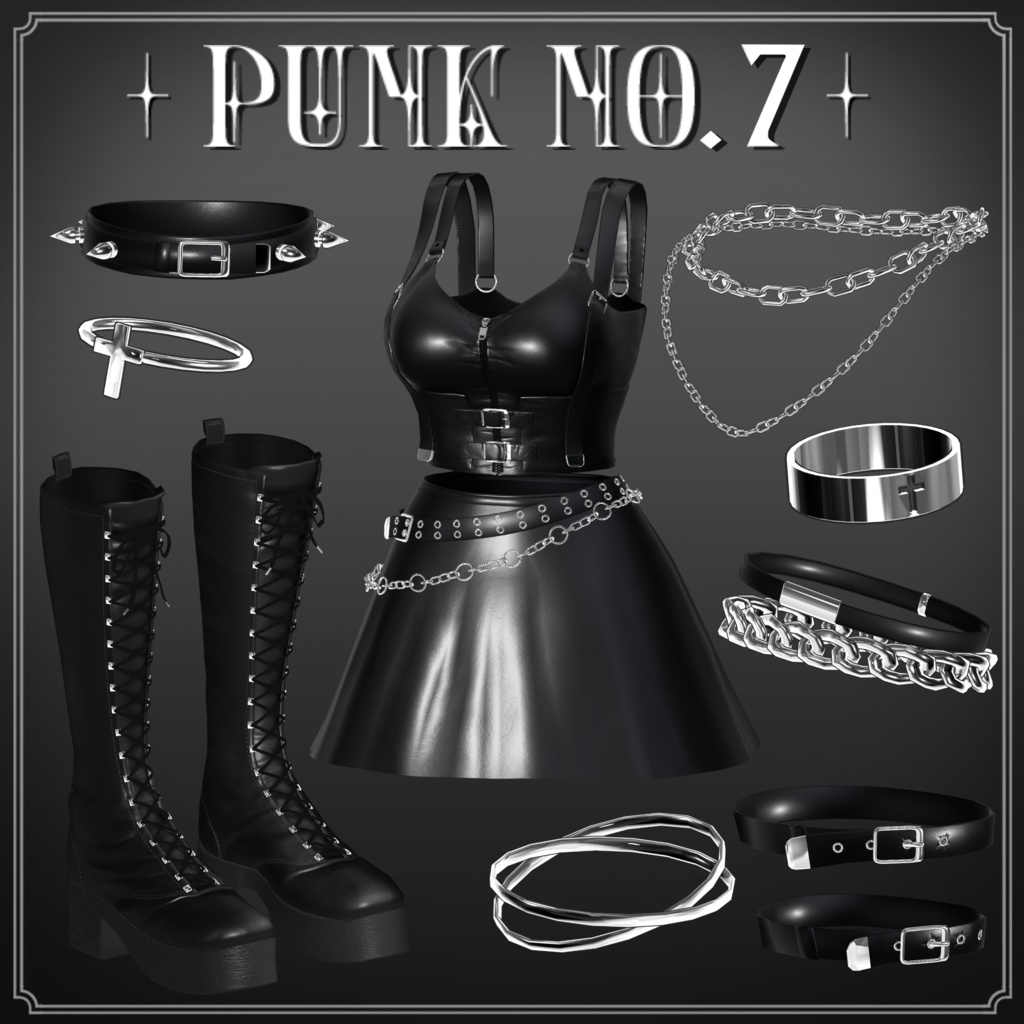 Punk No.7 (for Female avatars) #3BON