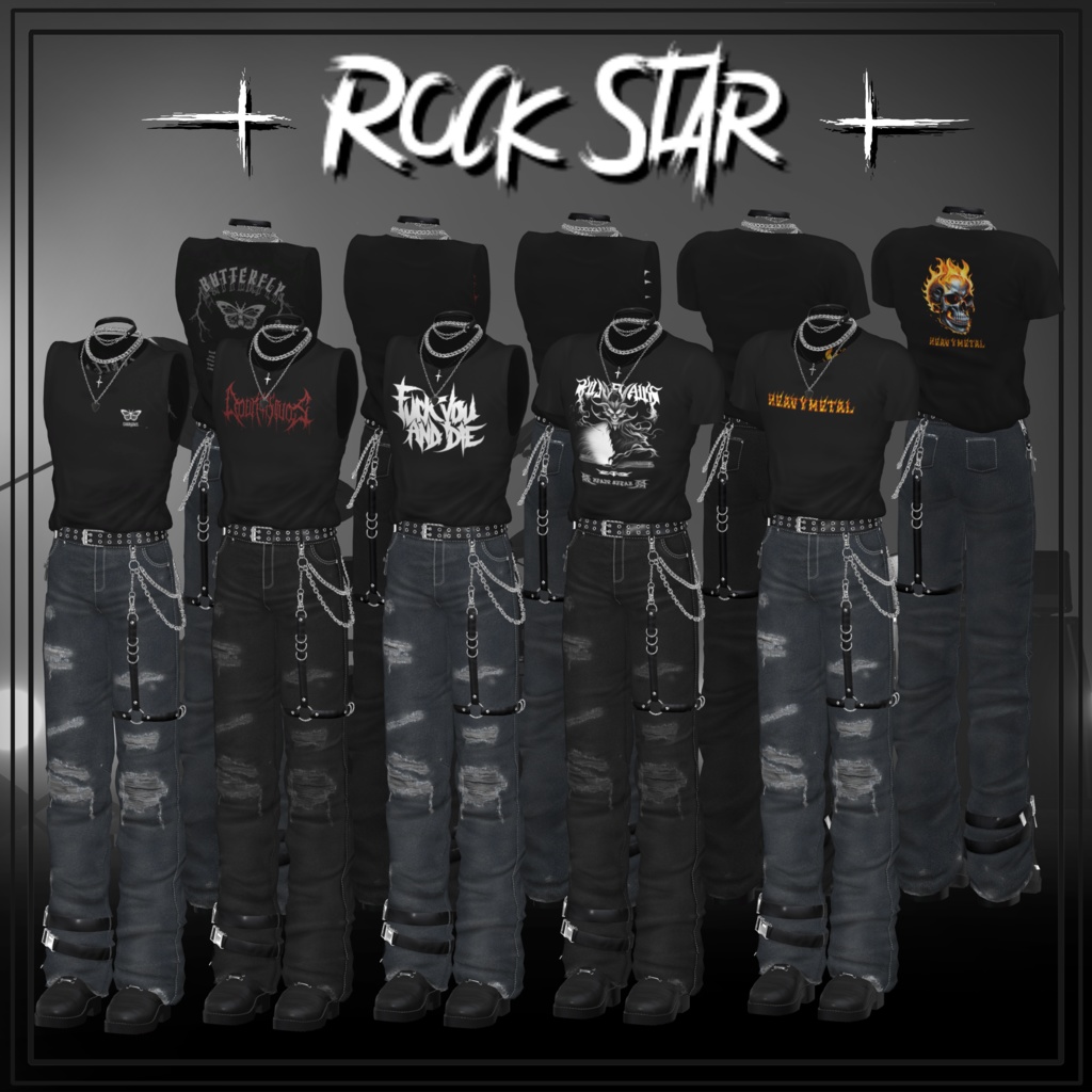 Rock Star (for Men's avatars) #3BON