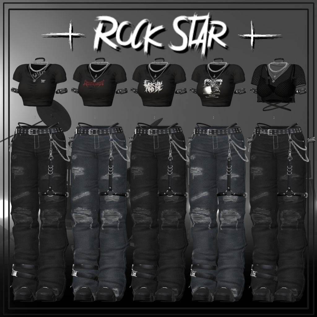 Rock Star (for Female avatars) #3BON