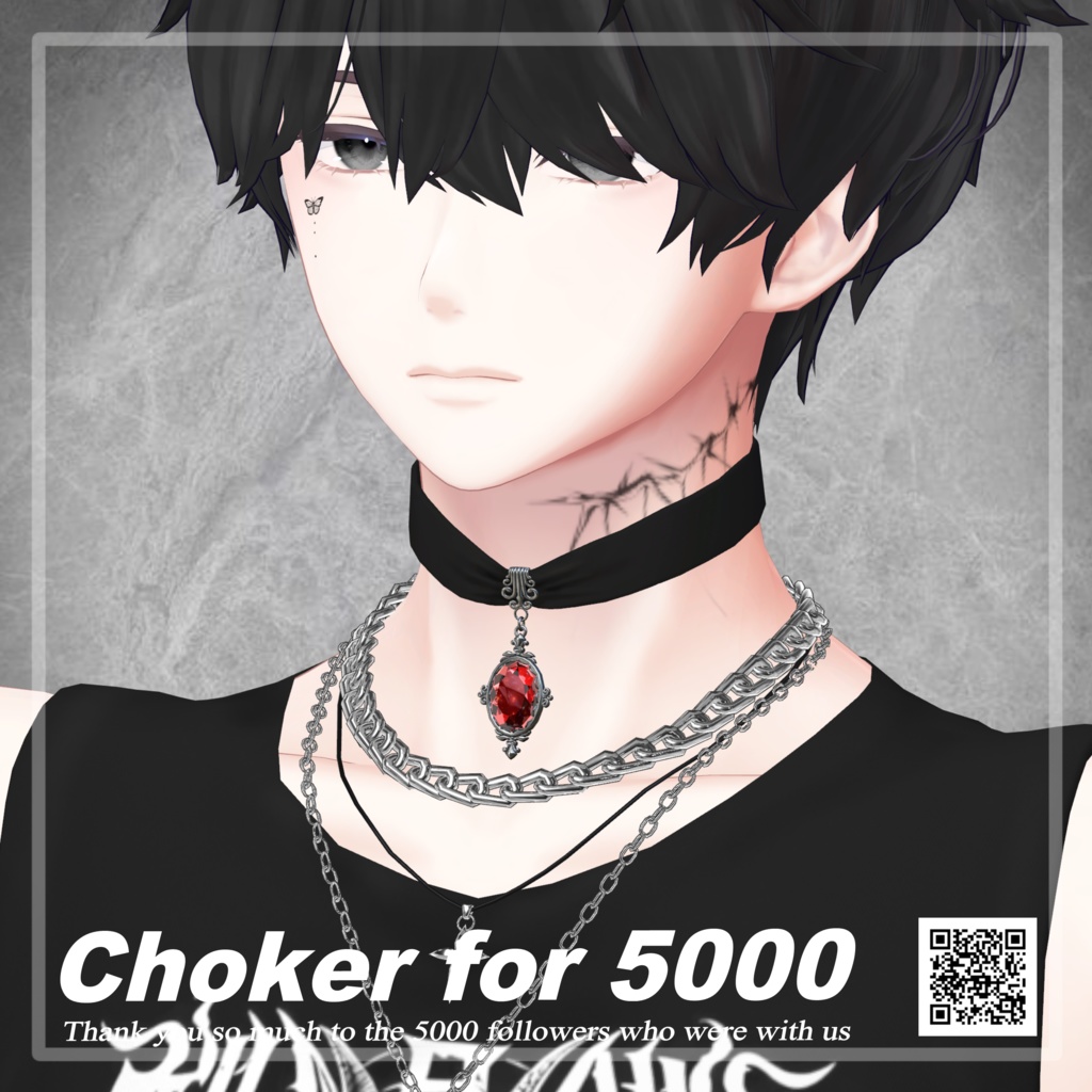 【無料,무료】 Choker for 5000  #3BON