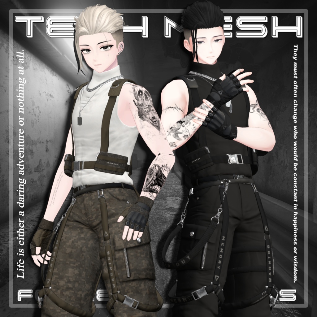 Tech Mesh (for Men's avatars) #3BON