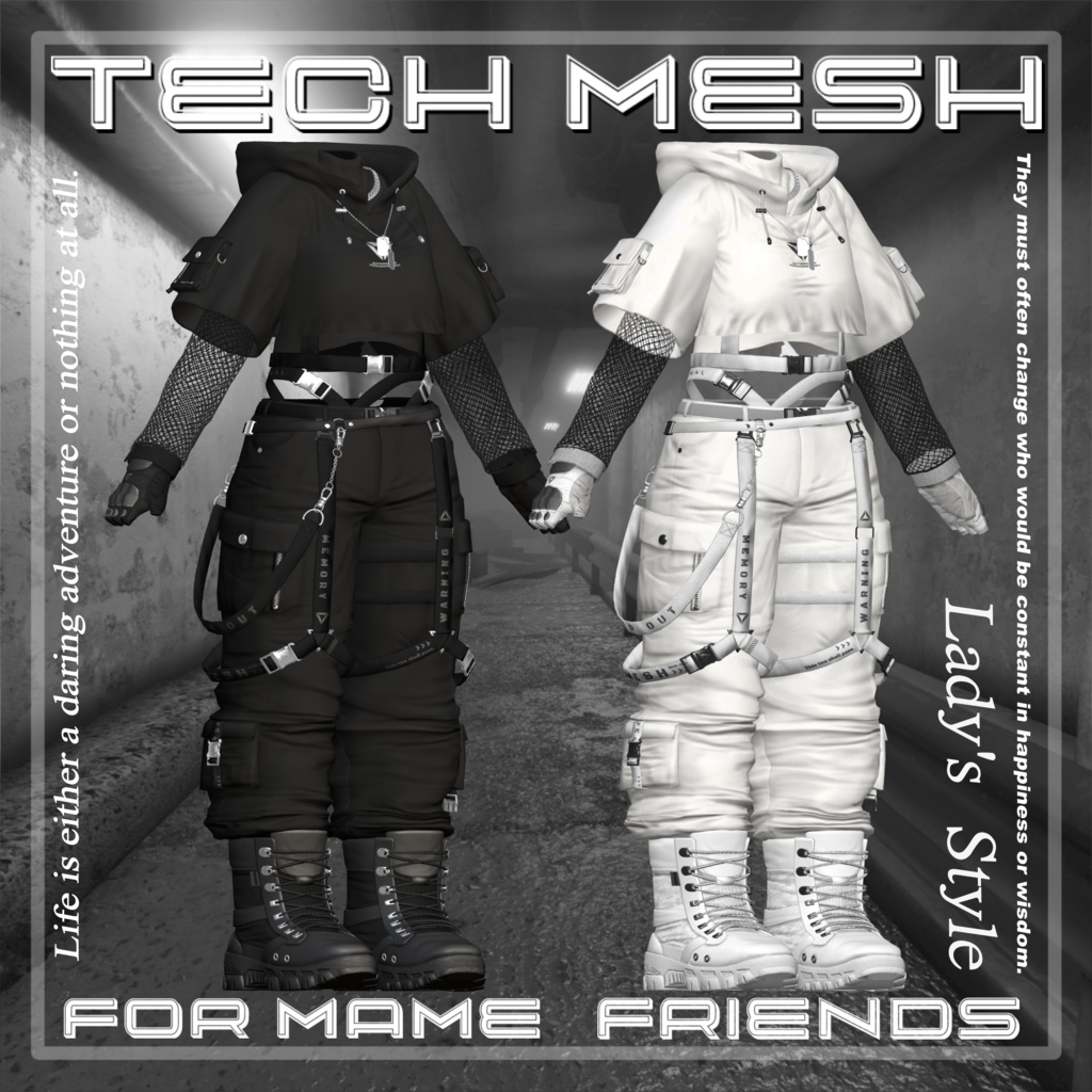 Tech Mesh (for Female avatars) #3BON