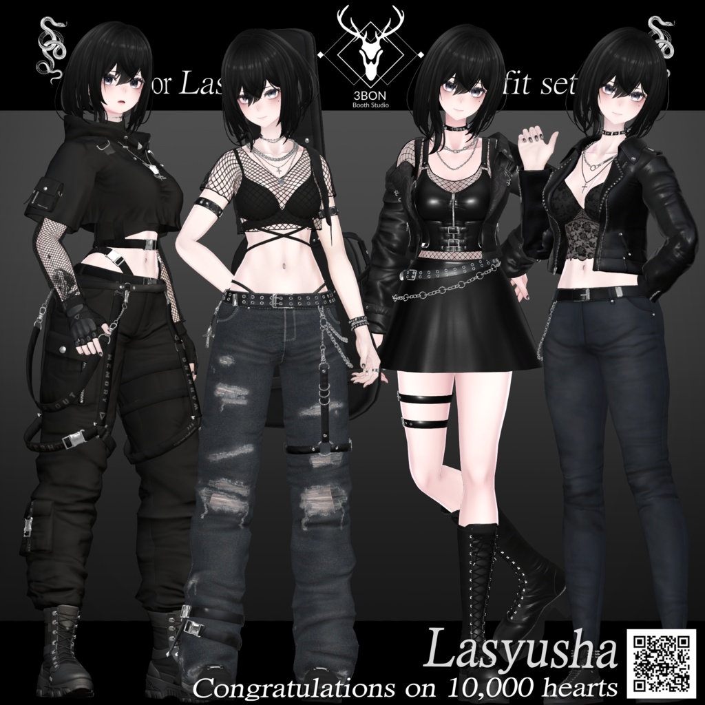 Lasyusha １万スキ記念 outfit set  SALE～9/30  #3BON