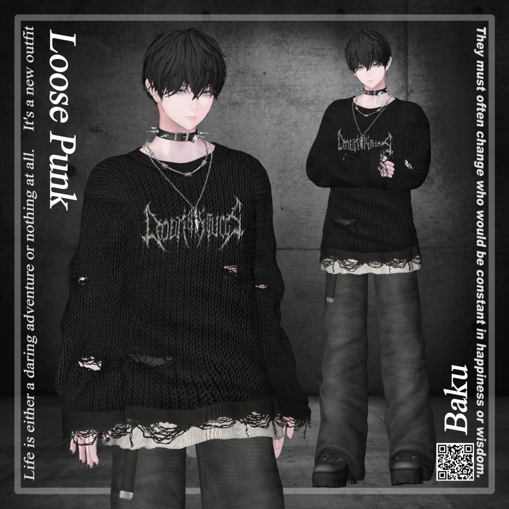 Loose Punk (for Men's avatars) #3BON