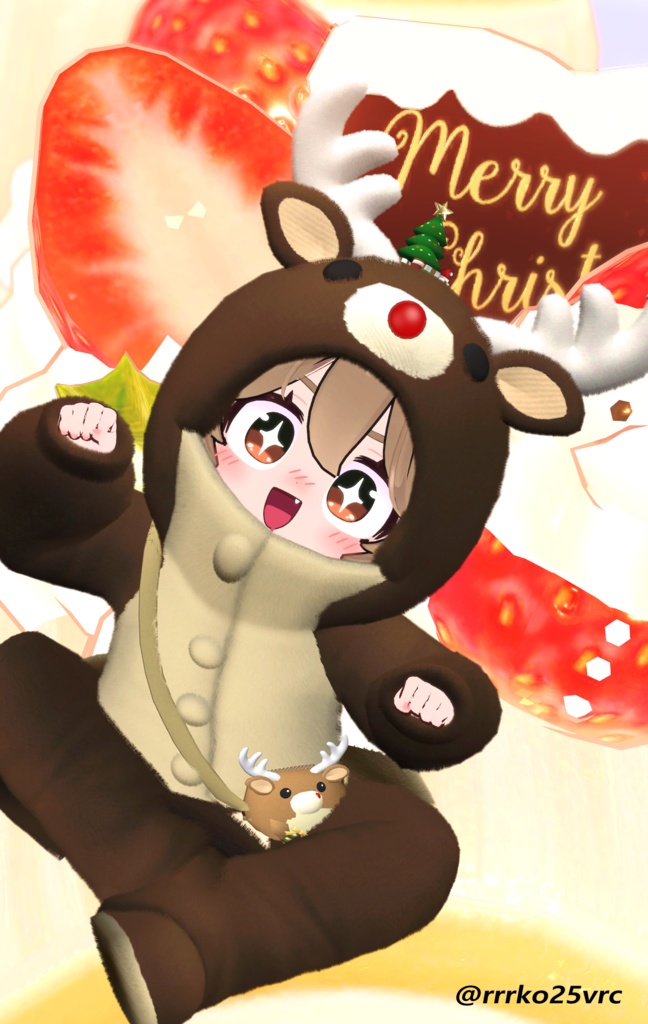 Mame Christmas (Santa Clothes, Rudolf Pajamas) #3BON
