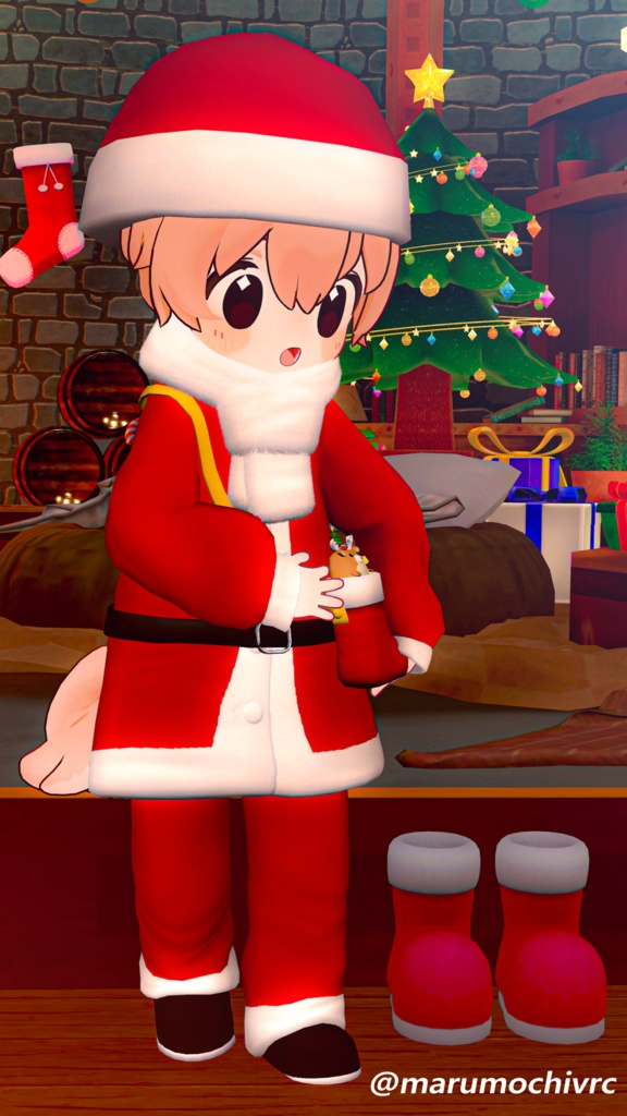 Mame Christmas (Santa Clothes, Rudolf Pajamas) #3BON