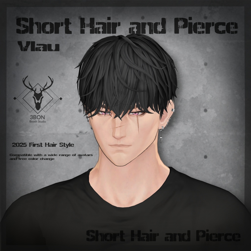 Short Hair and Pierce #3BON