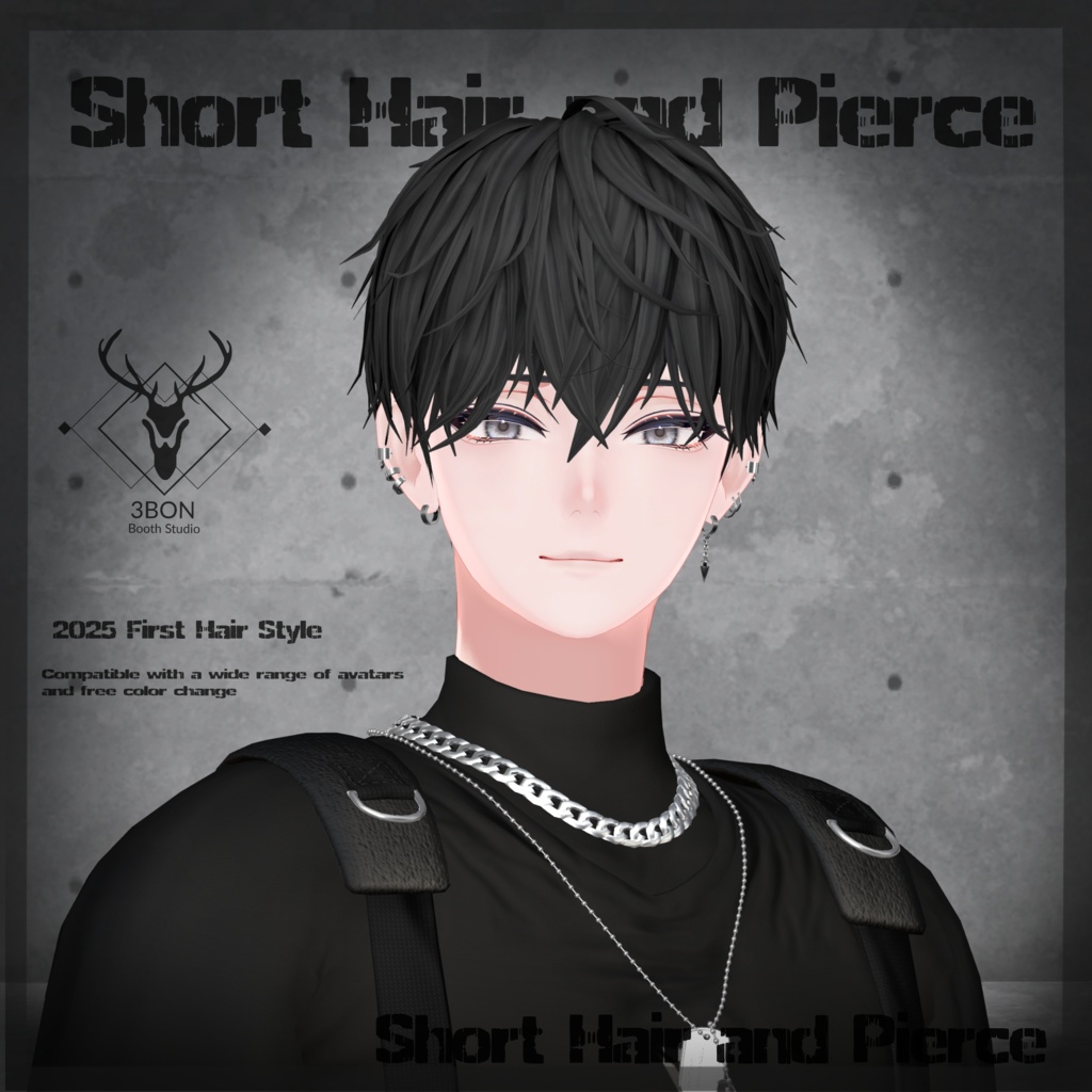 Short Hair and Pierce #3BON