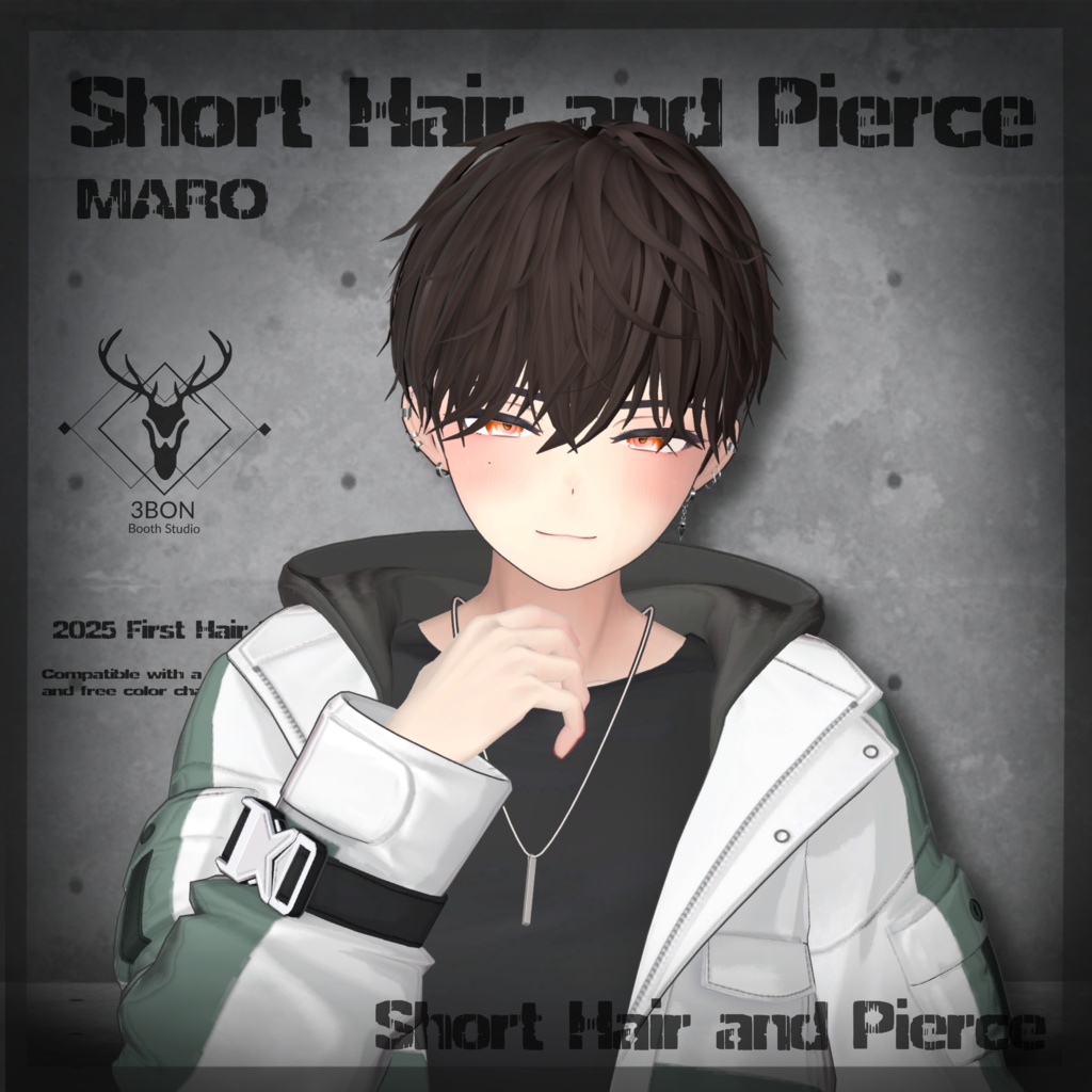 Short Hair and Pierce #3BON