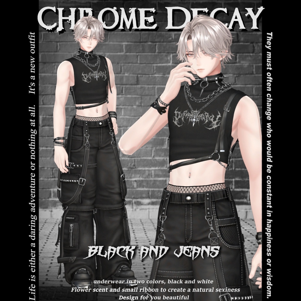 Chrome Decay (for Men's avatars) #3BON