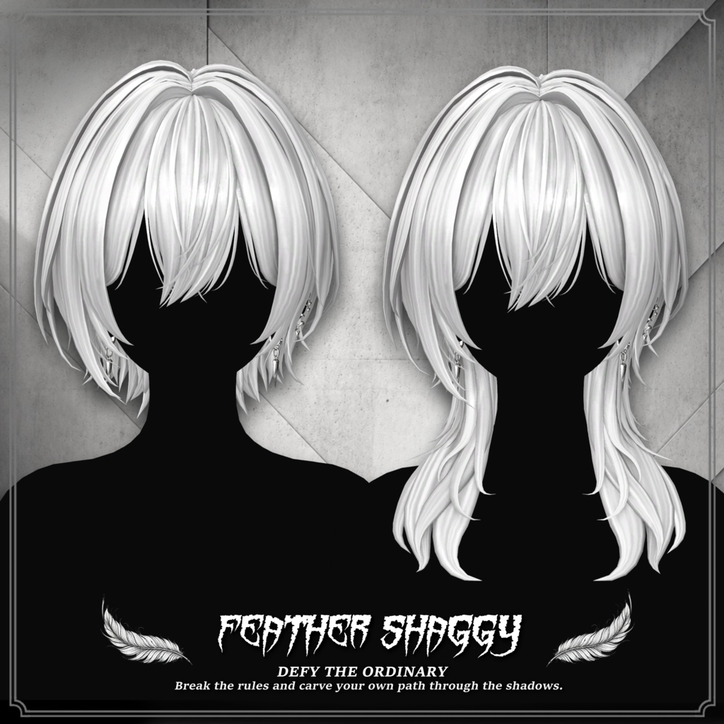 Feather Shaggy Hair #3BON