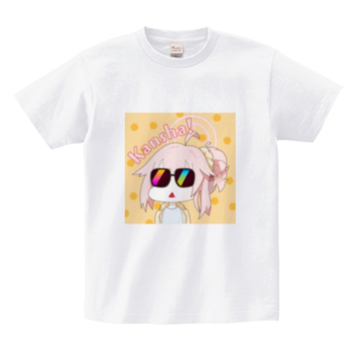 ナツ「かんしゃあ」Tシャツ　(Lサイズ)