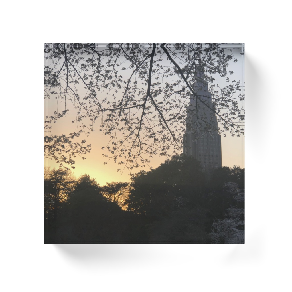 インテリアボックス〜桜と夕日〜