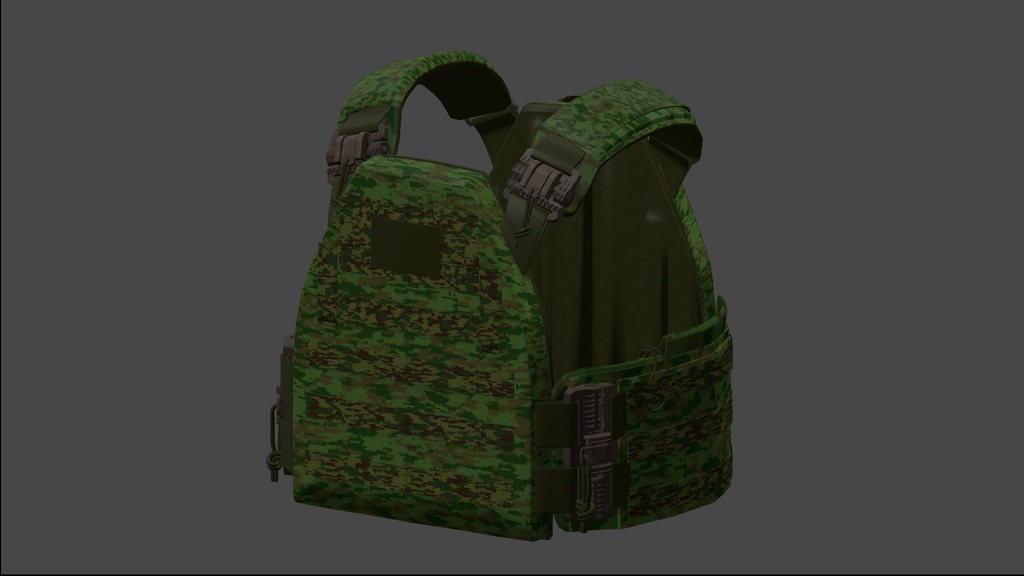 「Grus」用プレートキャリア BA-002 "ZARYA"(3Dモデル)