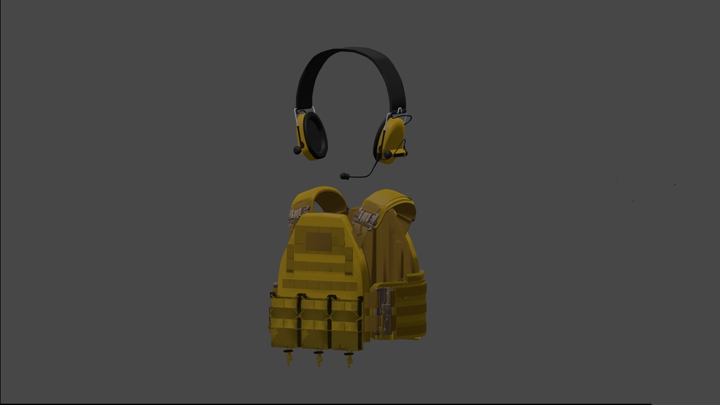 「Grus」用プレートキャリア BA-002 "ZARYA"(3Dモデル)