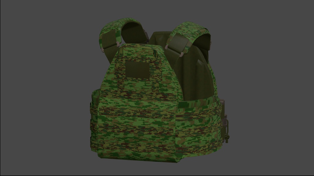 「Grus」用プレートキャリア BA-002 "ZARYA"(3Dモデル)