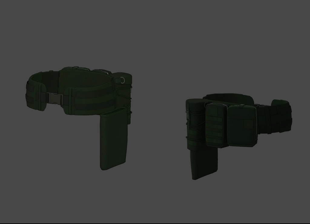 「Grus」用ウォーベルト+ポーチセット BA-004 "MOLNIYA"(3Dモデル)