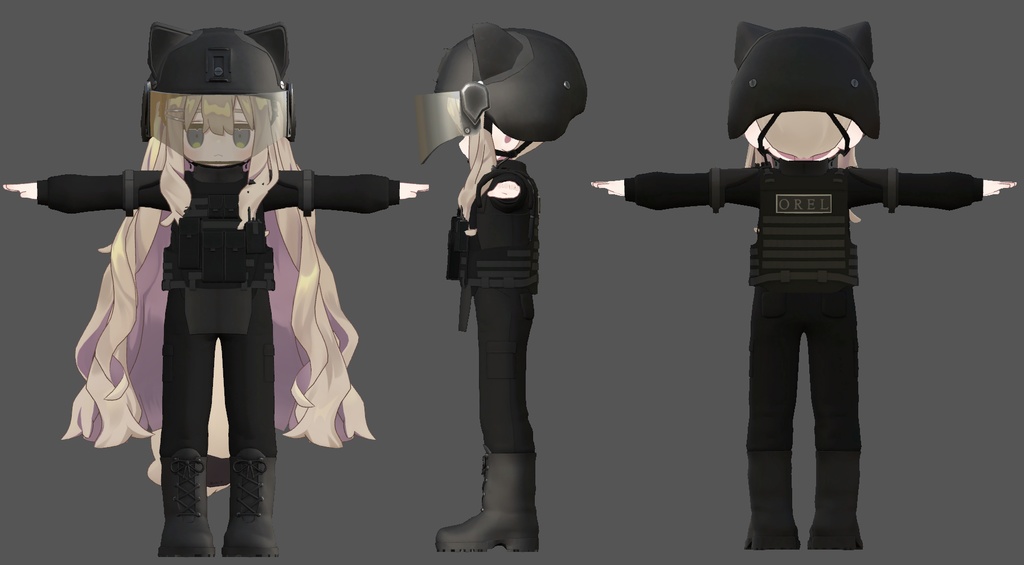 ボディアーマーセット BA-006 "OREL"(3Dモデル)