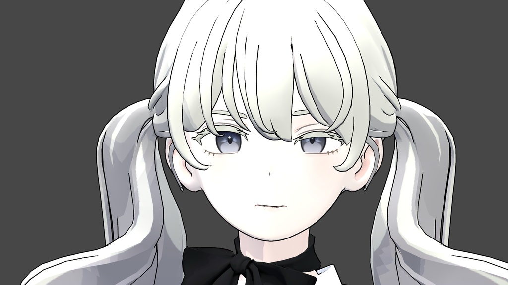 「Grus」用 下まつ毛 FA-009_ser "PODLESOK"(3Dモデル)