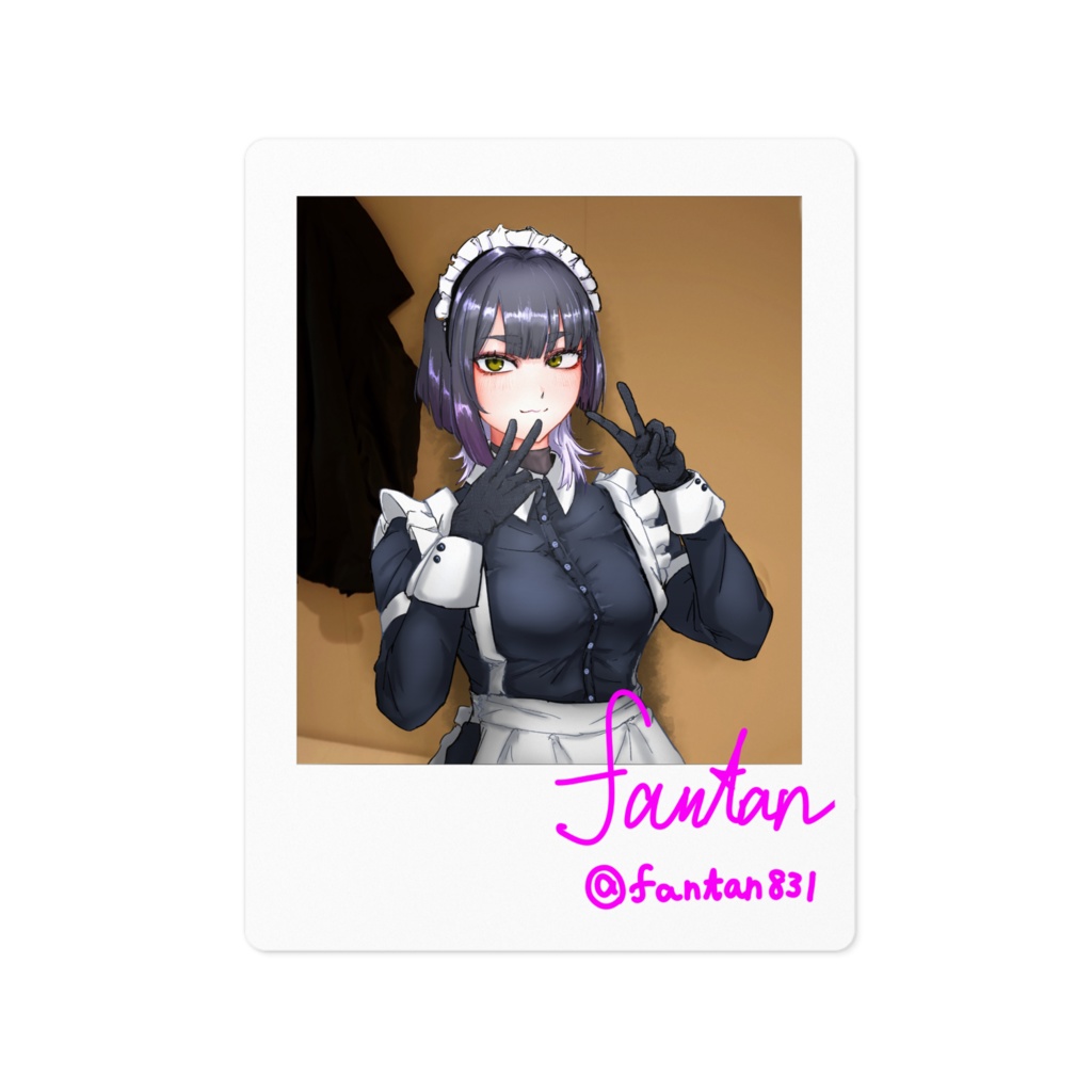 ふぁんたんﾁｬﾝチェキ風ステッカー