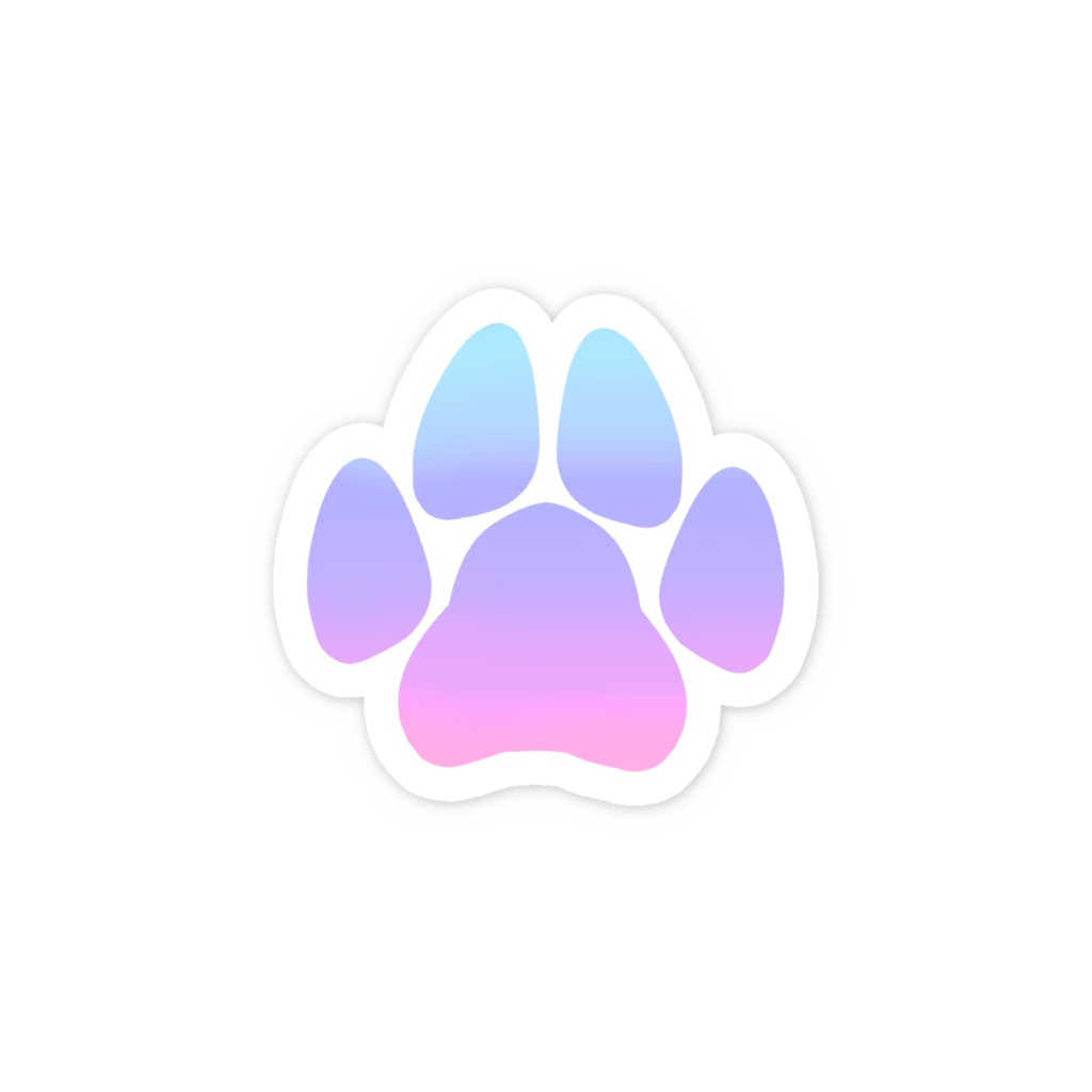 肉球ステッカー