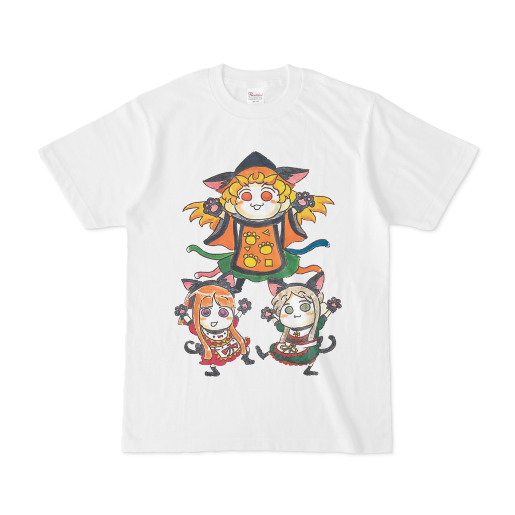 後戸にゃんこTシャツ