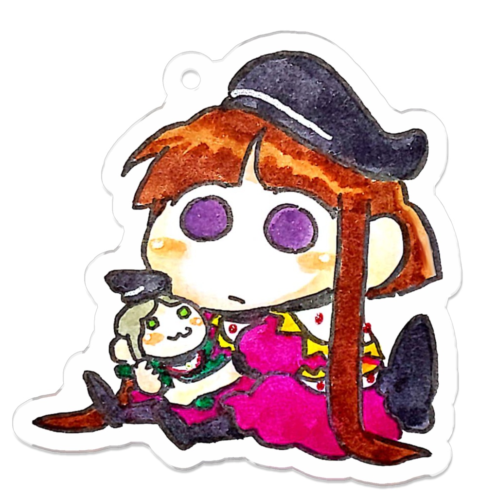 舞人形抱っこしてる里乃アクリルキーホルダー