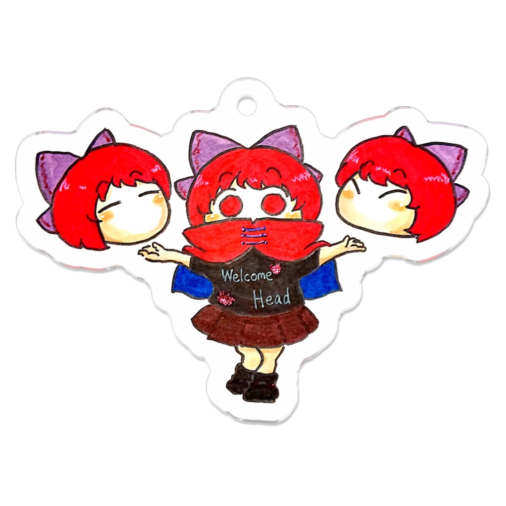 ウェルカムヘッドアクリルキーホルダー