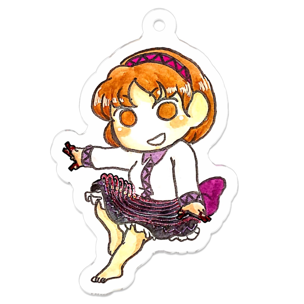 八橋アクリルキーホルダー