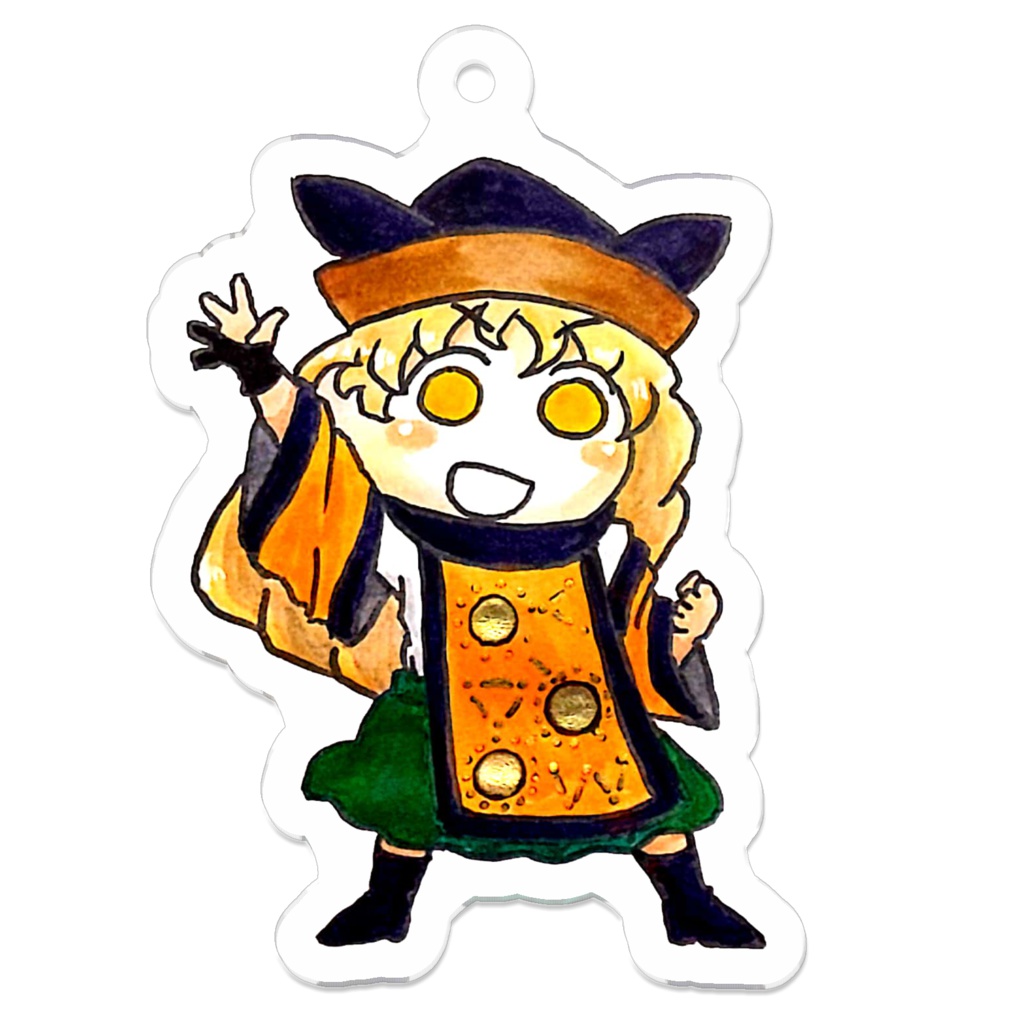 お絵描き手袋隠岐奈アクリルキーホルダー