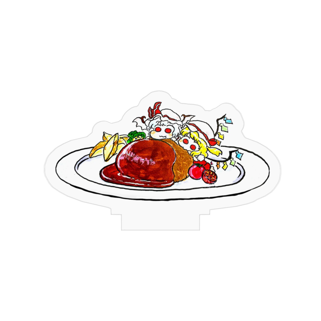 レミフラスハンバーグアクリルフィギュア