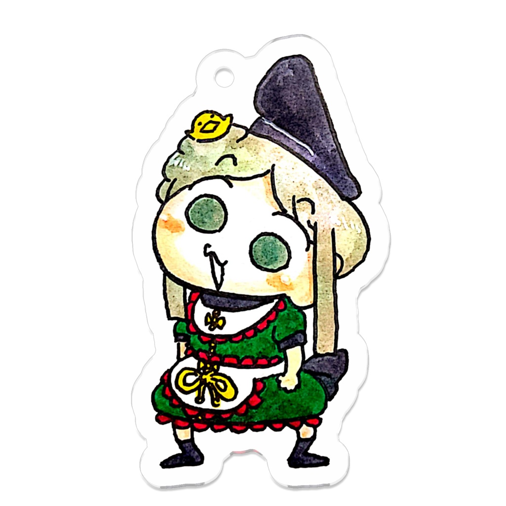 頭にピヨ舞ちゃんアクリルキーホルダー
