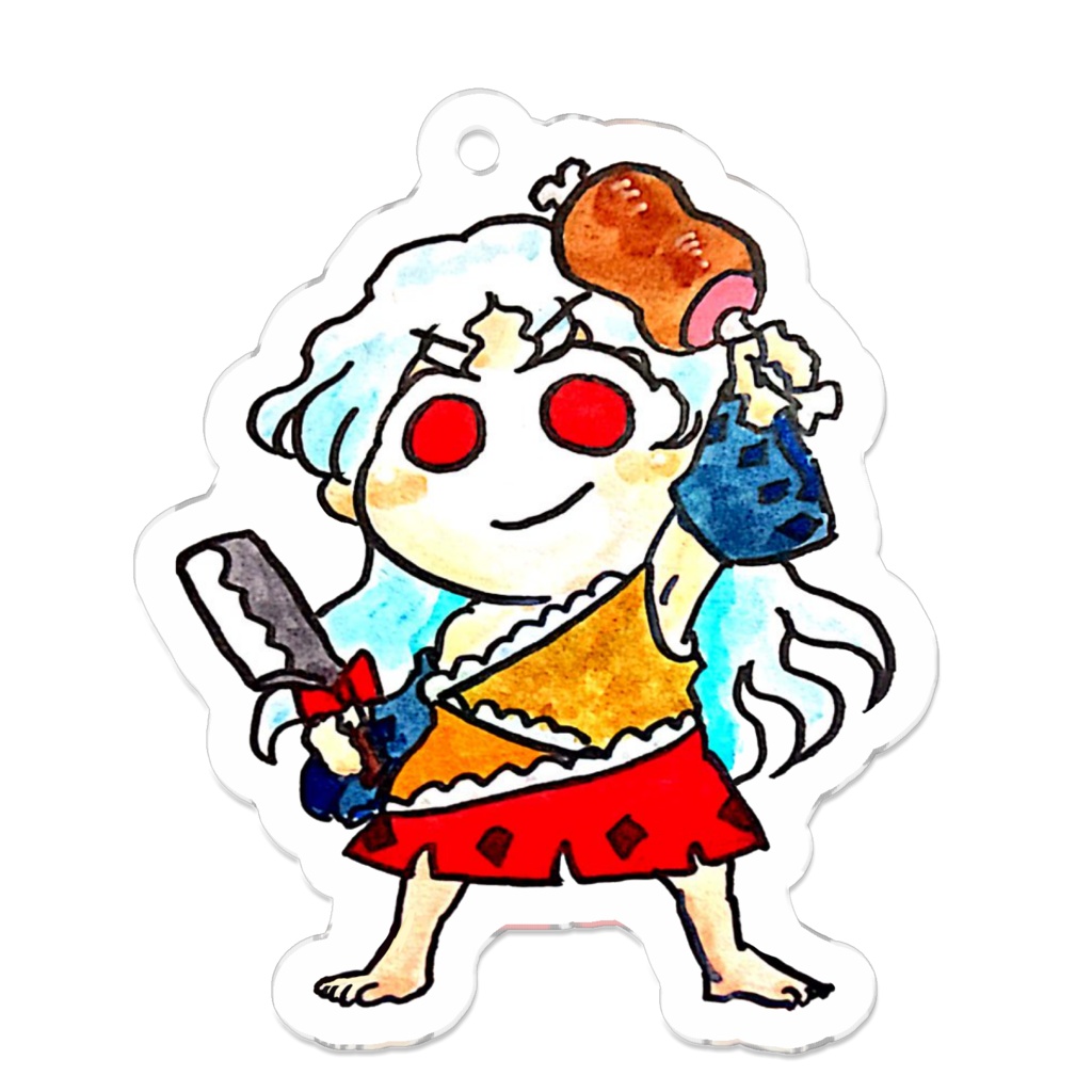 お肉！ネムノアクリルキーホルダー