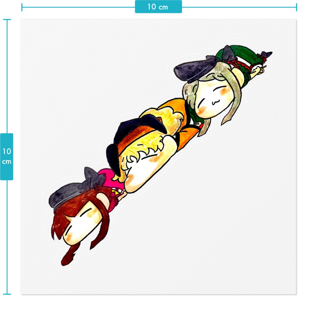 まったり後戸組のステッカー