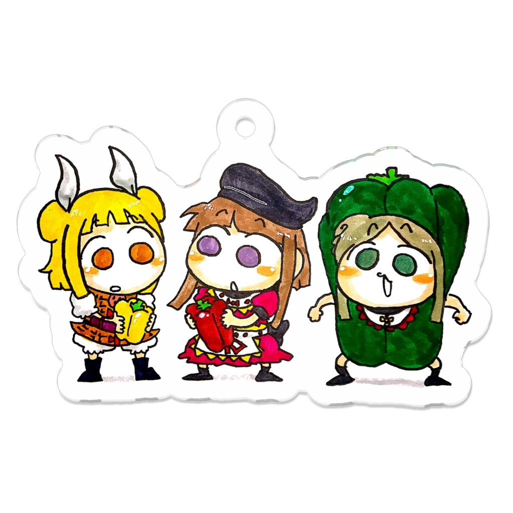 まゆさとまいのパプパプピーアクリルキーホルダー