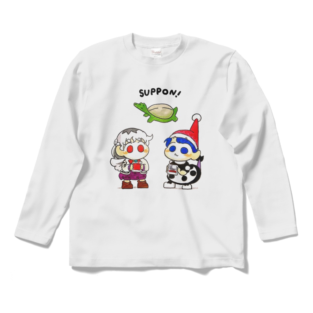 SUPPON!の生き血ドレサグロングスリーブTシャツ