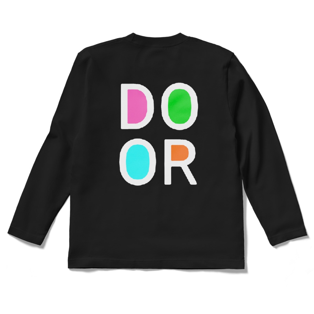 DOORロングスリーブTシャツブラック