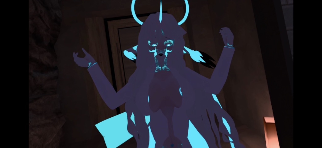 MoonGirl Quest-First VRChat Avatar + .Vroid File (PC & Quest Compatible) Multiple Outfits