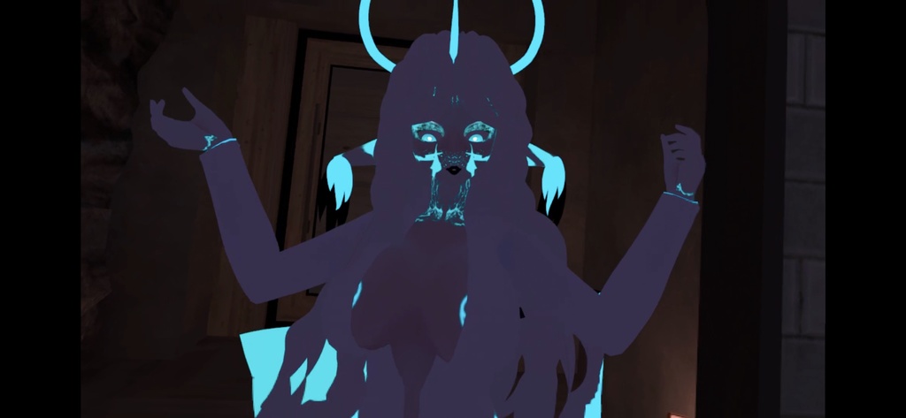 MoonGirl Quest-First VRChat Avatar + .Vroid File (PC & Quest Compatible) Multiple Outfits