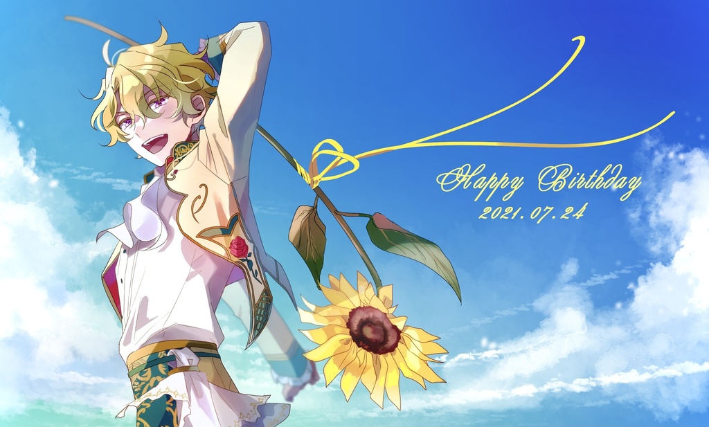 Eden誕生日イラストクリアポストカード