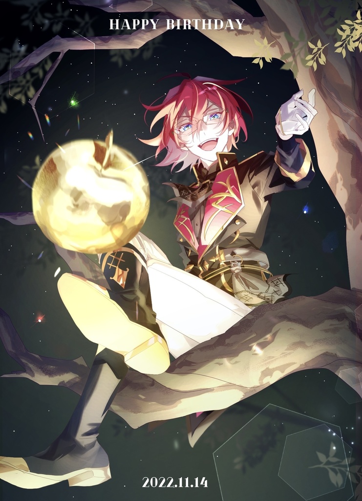 Eden誕生日イラストクリアポストカード