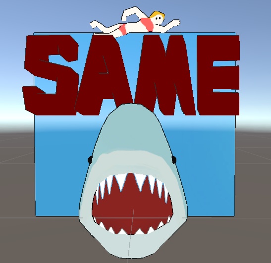 【VRC】かわいい!誰でもサメセット!尻尾は触れます【5パーツ2色セット】